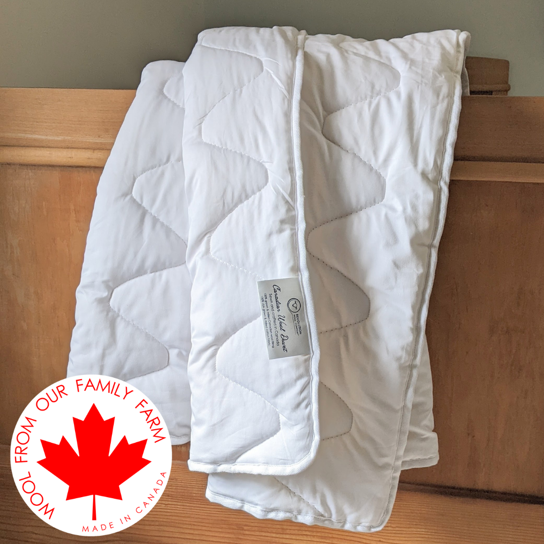 Wool Filled Crib Duvet