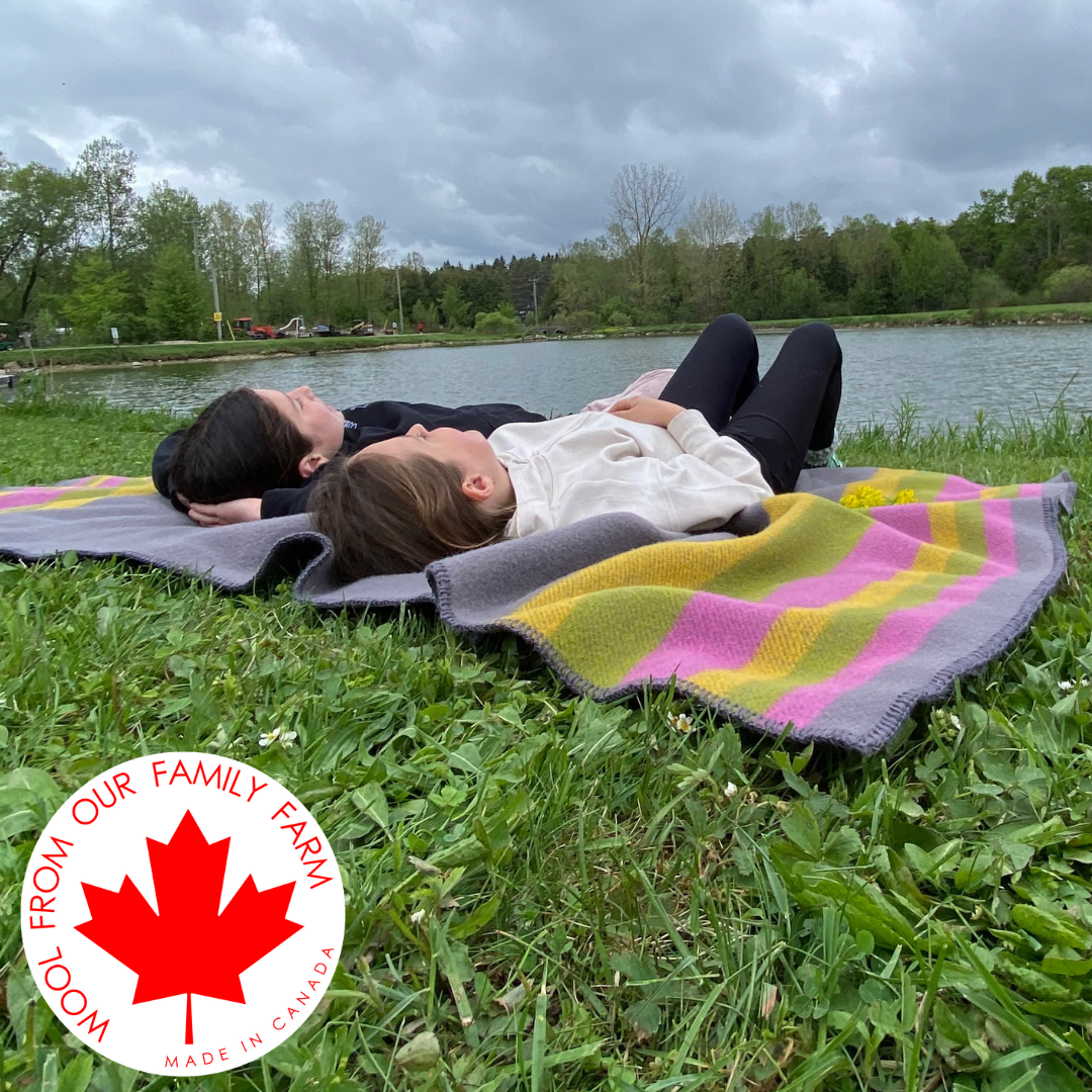 Canadian Wool Blanket - Colours of Canada Collection