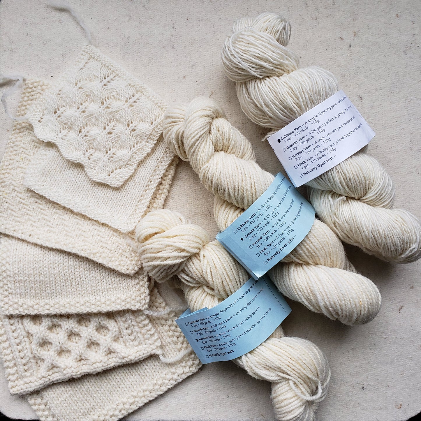 Yarn Natural White Undyed