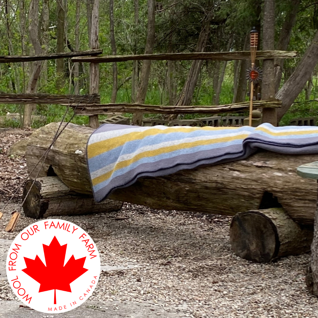 Canadian Wool Blanket - Colours of Canada Collection