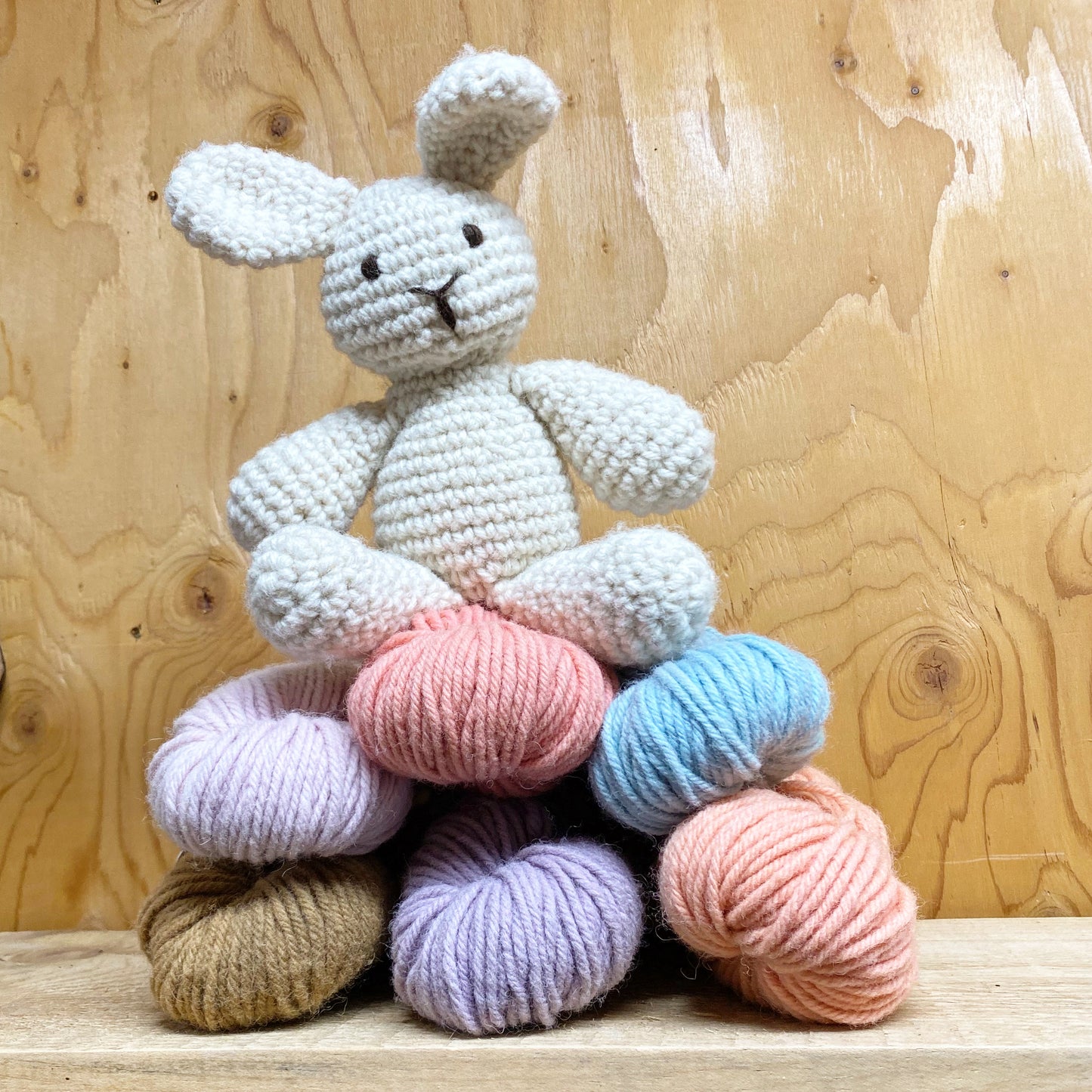 Wool Crochet Kit – Make Your Own Bunny, Lamb, Hippo or Bird