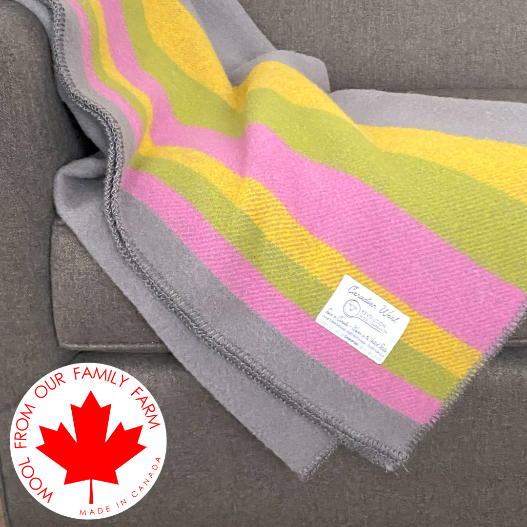 Canadian Wool Blanket - Colours of Canada Collection