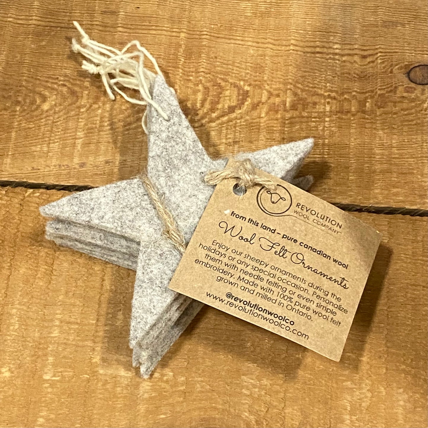 Wool Felt Star Ornaments