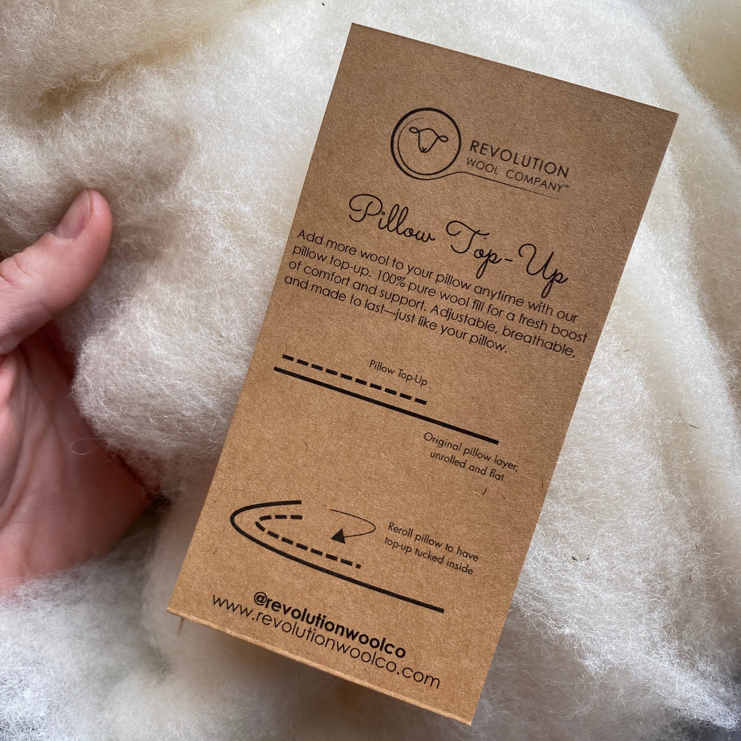 Wool Pillow Top-Up