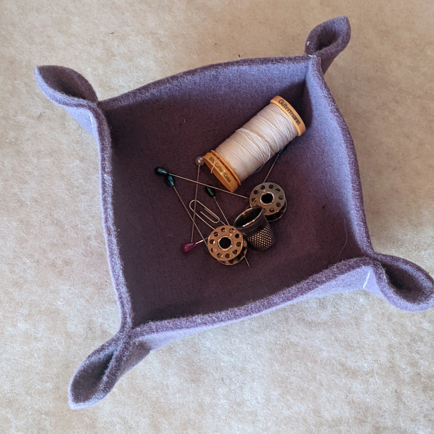 Wool Felt Bowl – Valet, Dice Tray & Home Storage