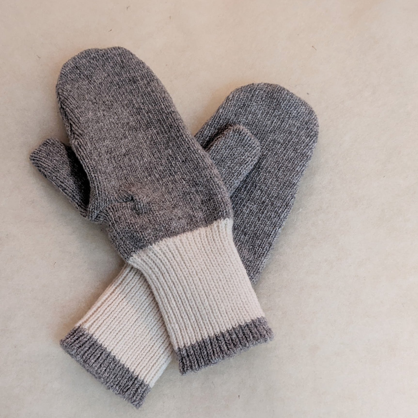 Knit Wool Mittens