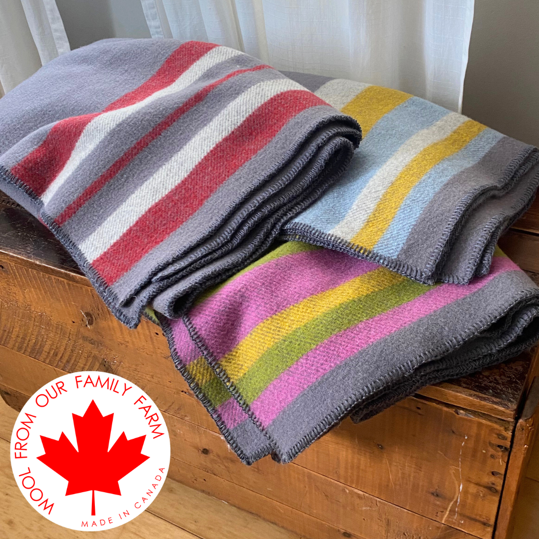 Canadian Wool Blanket - Colours of Canada Collection