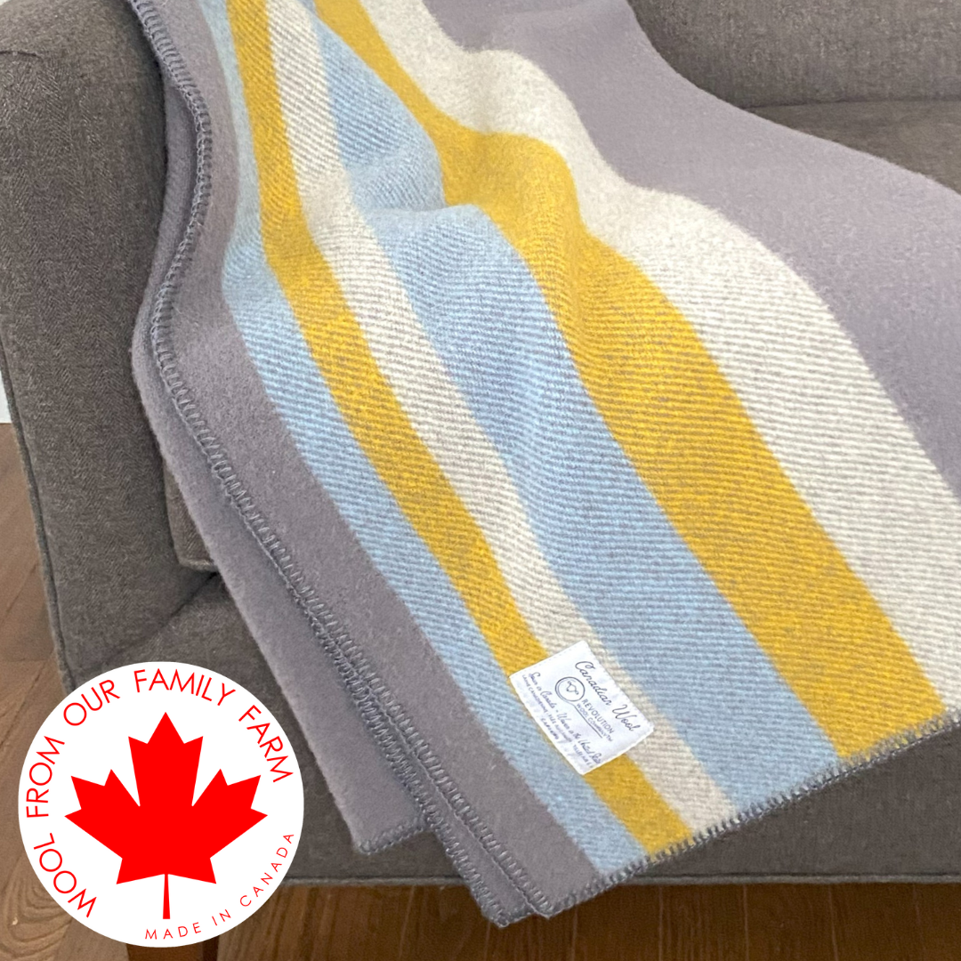 Canadian Wool Blanket - Colours of Canada Collection