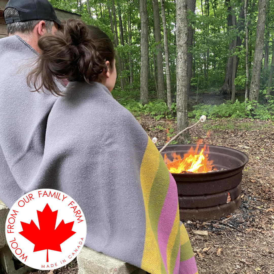 Canadian Wool Blanket - Colours of Canada Collection
