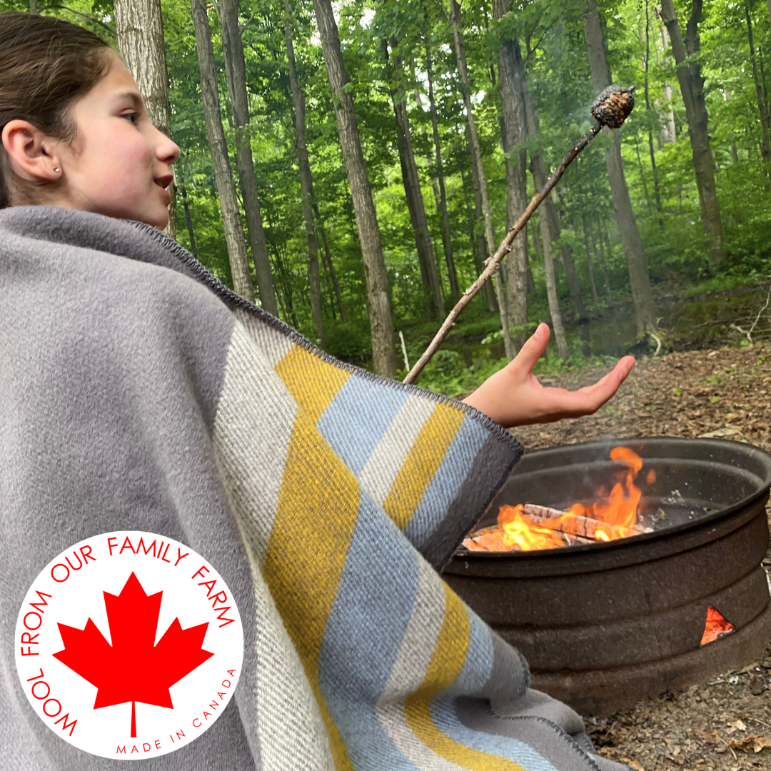 Canadian Wool Blanket - Colours of Canada Collection