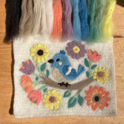 Needle Felting Kits- 2D Colouring Page