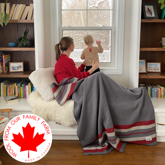 Canadian Wool Blanket - Colours of Canada Collection