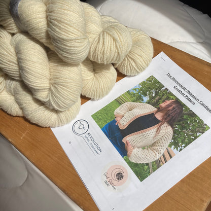The Homestead Hexagon Cardigan Crochet KIT