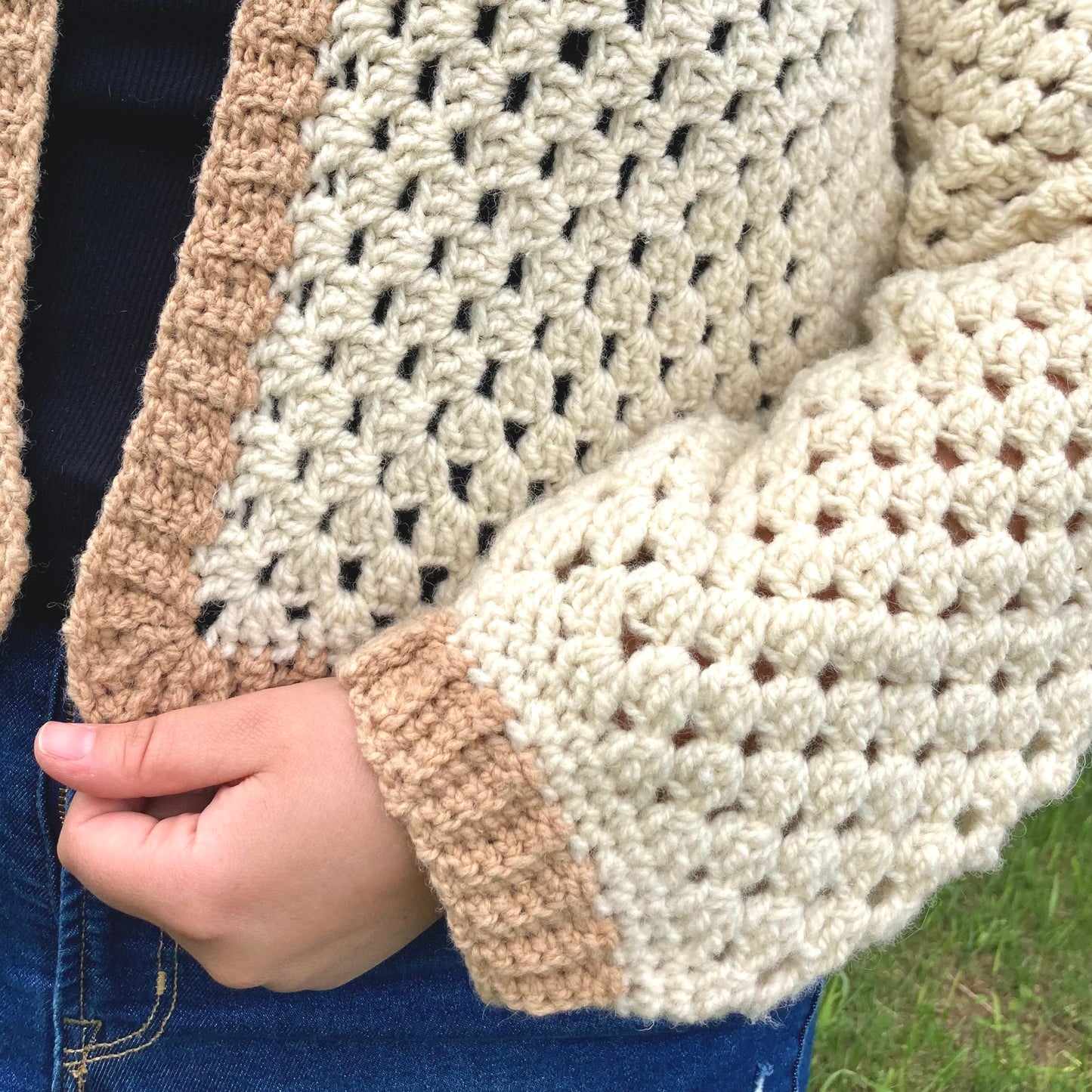 The Homestead Hexagon Cardigan Crochet PATTERN