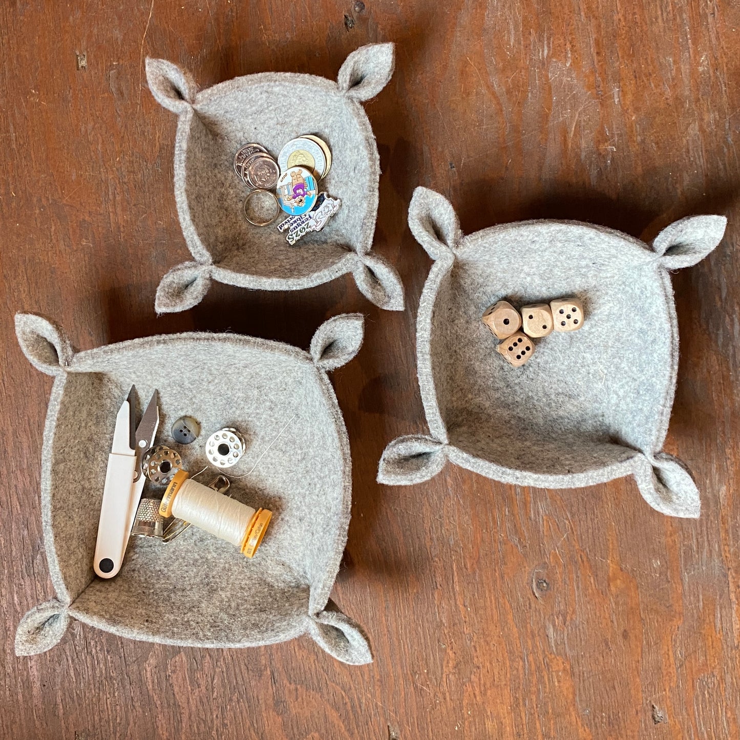 Wool Felt Bowl – Valet, Dice Tray & Home Storage