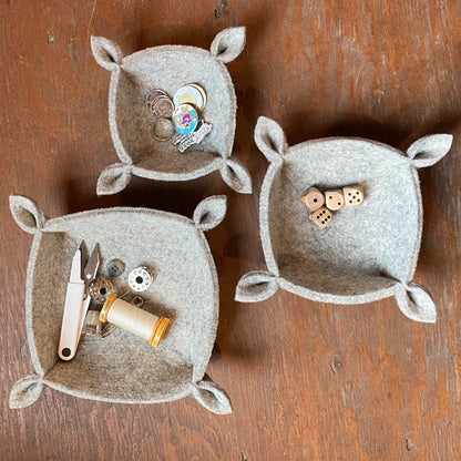 Wool Felt Bowl – Valet, Dice Tray & Home Storage