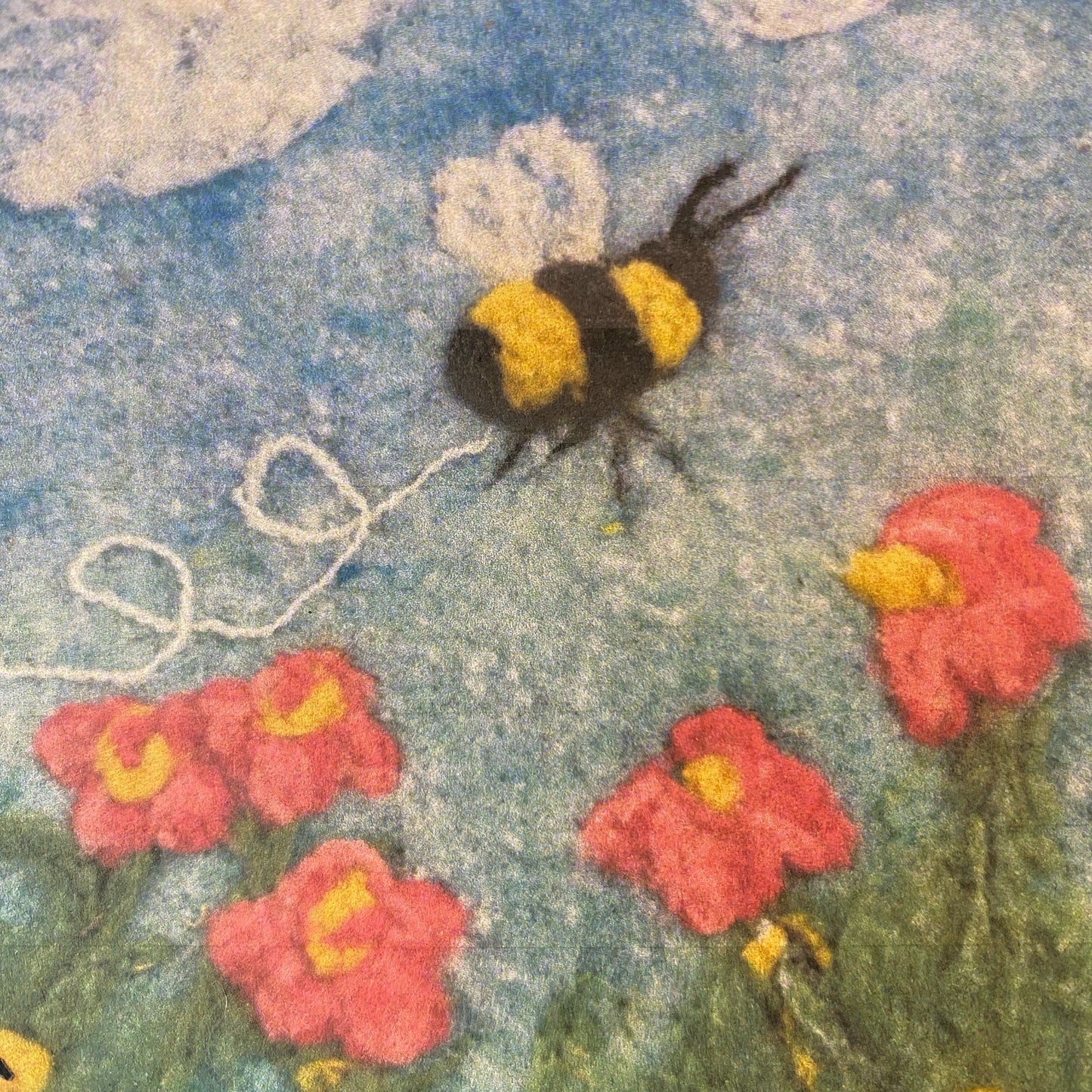 Needle Felting Kit: 2D Picture Sheep, Bee or Birch Scene