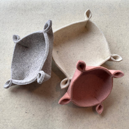 Wool Felt Bowl – Valet, Dice Tray & Home Storage