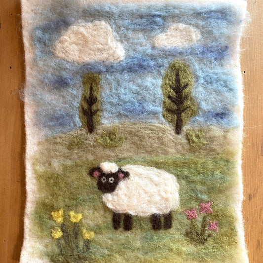 Needle Felting Kits- 2D Colouring Page