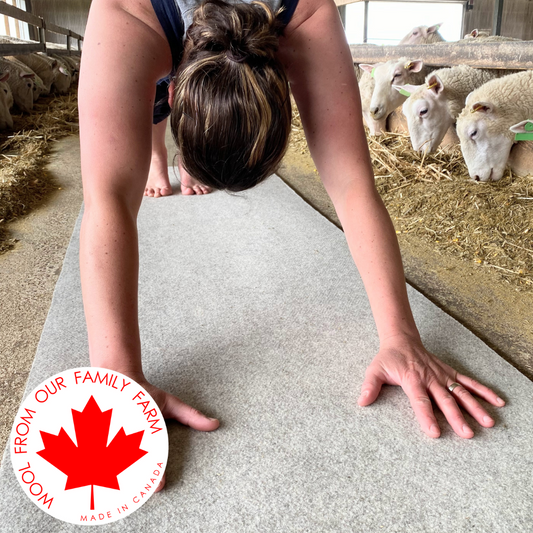 Wool Felt Yoga Mat