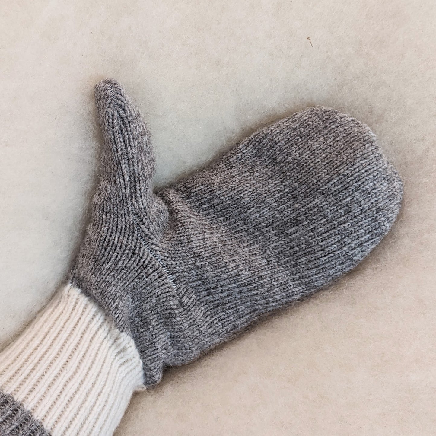 Knit Wool Mittens