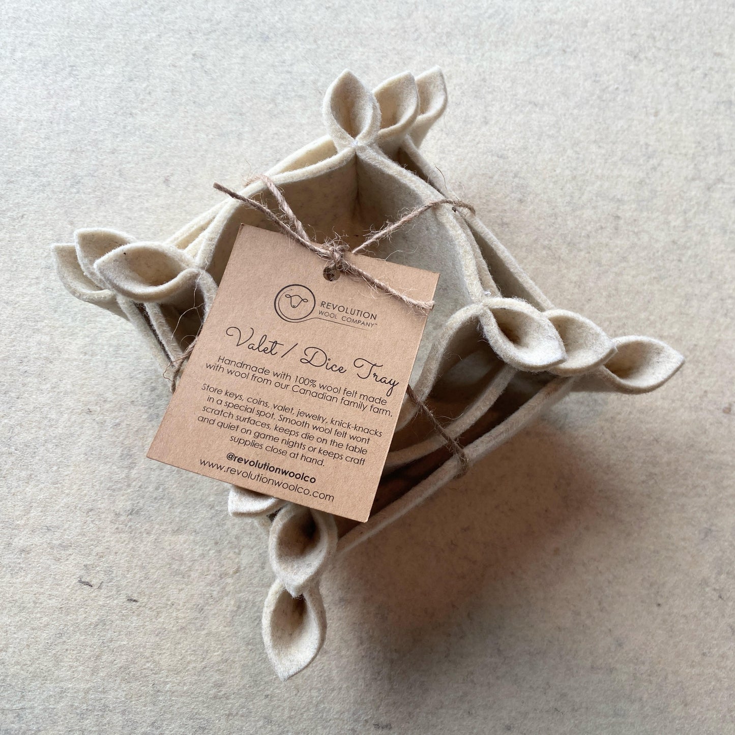 Wool Felt Bowl – Valet, Dice Tray & Home Storage